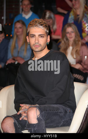 Markus Lanz Talkshow taping bei Studio Stahltwiete Featuring: Bill Kaulitz (Saenger) wo: Hamburg, Deutschland: 7. März 2017 Stockfoto