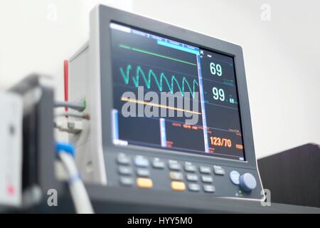 Heart Rate Monitor Digitalanzeige. Stockfoto