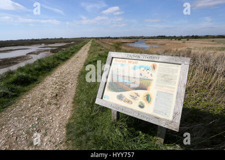 Allgemeine Ansichten Pagham Strand und Geschäfte auf der South Coast, West Sussex, UK. Stockfoto