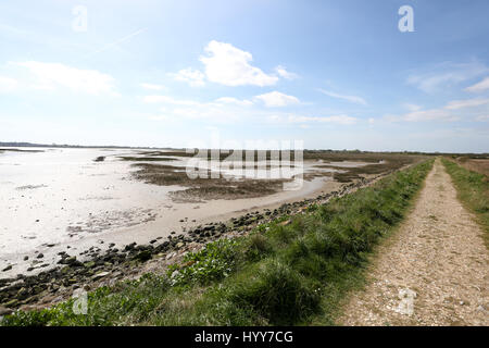 Allgemeine Ansichten Pagham Strand und Geschäfte auf der South Coast, West Sussex, UK. Stockfoto