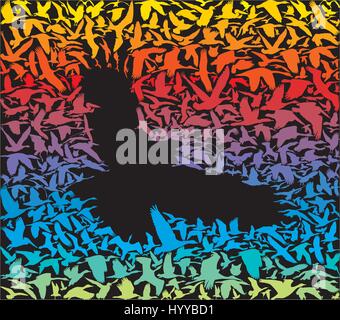 Abstrakte Predator Vogel Stock Vektor