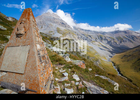 Vallon de la Leisse Tal. Parc National de la Vanoise. Frankreich. Europa. Stockfoto