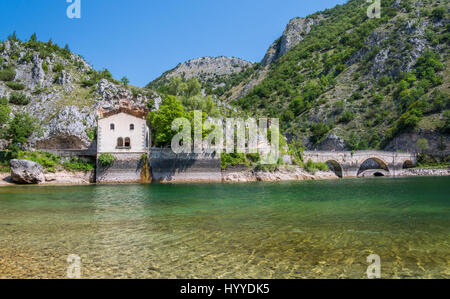 San Domenico See, Scanno, Abruzzen Stockfoto