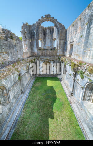 Kapitelhaus Ruinen im Convento de Cristo, Tomar, Portugal 3. Juli 2016 Stockfoto