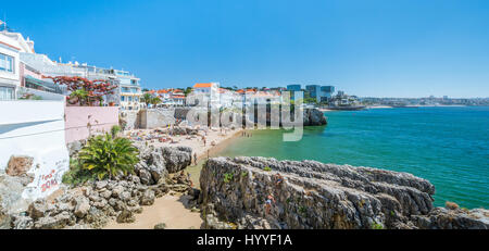 Malerische Sommer Blick in Cascais, Portugal, Lissabon Bezirk Juli-02-2016 Stockfoto