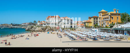 Malerische Sommer Blick in Cascais, Portugal, Lissabon Bezirk Juli-02-2016 Stockfoto