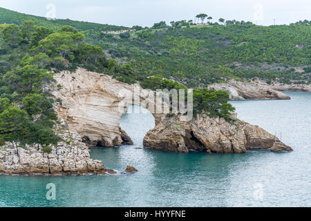 Saint Felice Arch in Gargano, in der Nähe von Vieste, Apulien, Italien Stockfoto