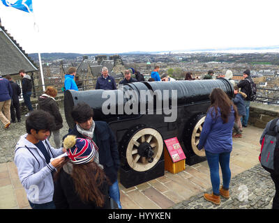 Mons Meg Kanone Edinburgh Castle Stockfoto