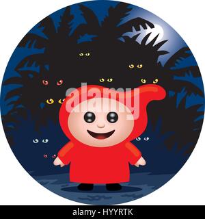 Red Riding Hood. Vector Illustration. Stock Vektor