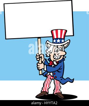 Uncle Sam Vektor-Illustration Stock Vektor