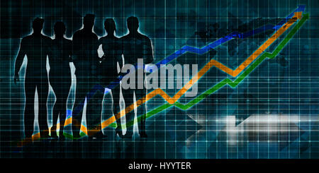 Digital Security-Branche durch die Online-Daten-Kunst Stockfoto