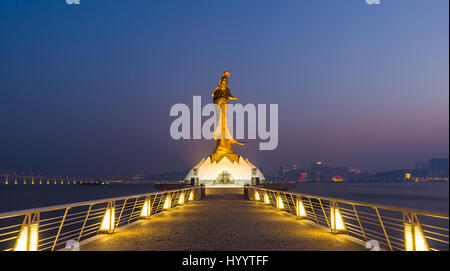 Statue von Kun Iam Macau Wahrzeichen von Macau china Stockfoto