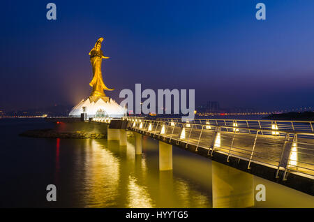 Statue von Kun Iam Macau Wahrzeichen von Macau china Stockfoto