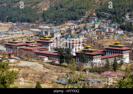 Regierung in der Hauptstadt Thimpu, Bhutan Stockfoto