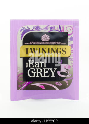 Paket mit Twinings Earl Grey Tea Stockfoto