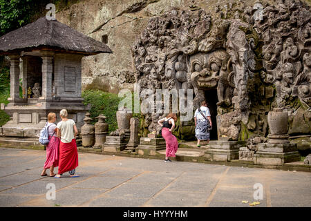 Elephant cave, Goa Gajah, Ubud Bali, Indonesien, UNESCO World Heritage Centre Stockfoto