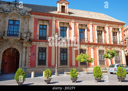 Palast des Erzbischofs in Sevilla, Andalusien, Spanien. Stockfoto