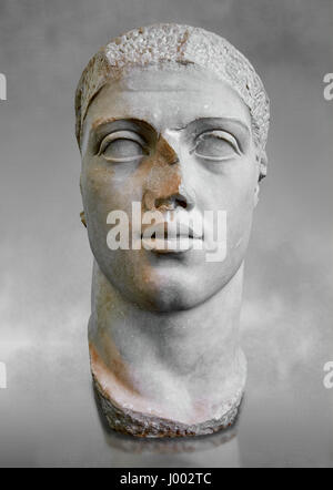 Römische Skulptur Büste von Alexander Severus von 222 bis 235 n. gemacht und ausgegraben von Ostia. Das römische Nationalmuseum, Rom, Italien Stockfoto