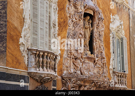 Palast des Marquis de Dos Aguas in Valencia, Spanien Stockfoto