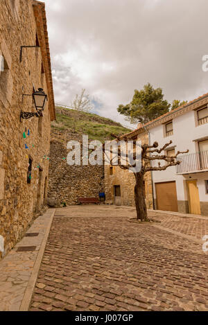 Die Stadt Culla in Castellón, Valencia Stockfoto