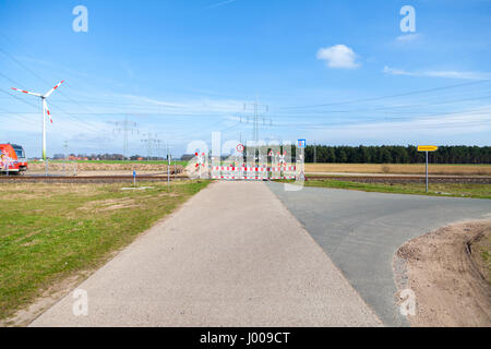 deutsche Verbot Straße Zeichen auf einer Straße Stockfoto