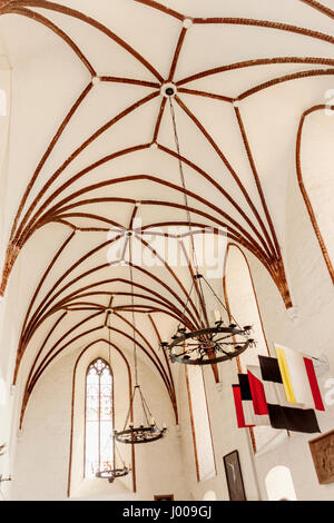 Die Kapelle Saint-Hubert und Saint George, Förderer der Jäger und Ritter in der Burg Gniew, Polen Stockfoto