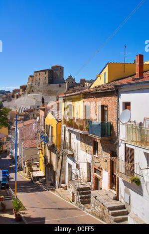 Gasse. Cancellara. Basilikata. Italien. Stockfoto