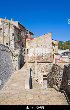 Gasse. Cancellara. Basilikata. Italien. Stockfoto