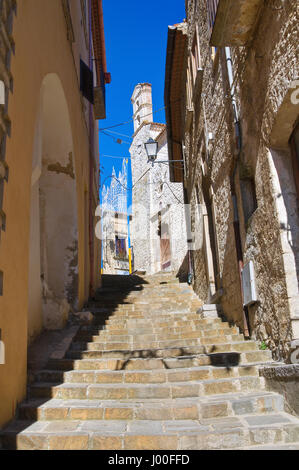 Gasse. Cancellara. Basilikata. Italien. Stockfoto