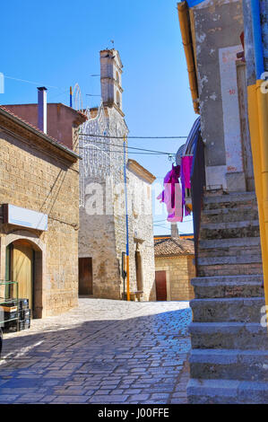 Gasse. Cancellara. Basilikata. Italien. Stockfoto