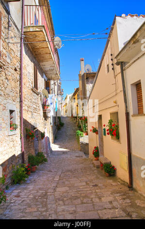 Gasse. Cancellara. Basilikata. Italien. Stockfoto