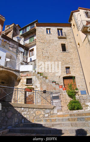 Gasse. Cancellara. Basilikata. Italien. Stockfoto