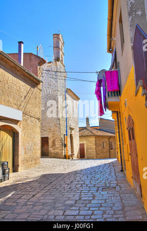 Gasse. Cancellara. Basilikata. Italien. Stockfoto