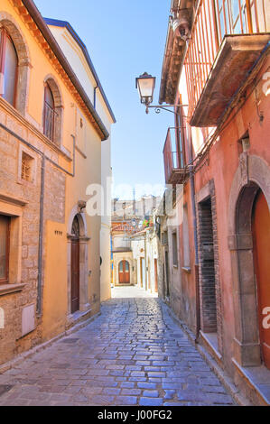 Gasse. Cancellara. Basilikata. Italien. Stockfoto