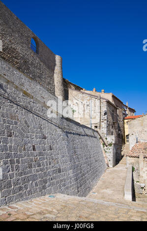 Gasse. Cancellara. Basilikata. Italien. Stockfoto