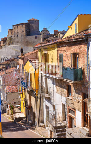 Gasse. Cancellara. Basilikata. Italien. Stockfoto