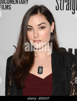 Sasha Grey kommen für die Premiere von "Schuss! Die Psycho-spirituelle Mantra of Rock "im pazifischen Theater in Los Angeles, California, The Grove am 5. April 2017 statt. Stockfoto