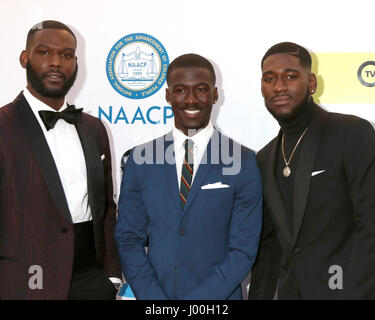 Pasadena, CA, USA. 11. Februar 2017. LOS ANGELES - FEB 11: Kofi Siriboe, Kwesi Boakye, Kwame Boateng bei der 48. NAACP Image Awards Ankünfte am Pasadena Civic Auditorium am 11. Februar 2017 in Pasadena, CA Credit: Kathy Hutchins / via ZUMA Draht/ZUMA Draht/Alamy Live-Nachrichten Stockfoto