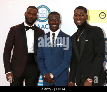 Pasadena, CA, USA. 11. Februar 2017. LOS ANGELES - FEB 11: Kofi Siriboe, Kwesi Boakye, Kwame Boateng bei der 48. NAACP Image Awards Ankünfte am Pasadena Civic Auditorium am 11. Februar 2017 in Pasadena, CA Credit: Kathy Hutchins / via ZUMA Draht/ZUMA Draht/Alamy Live-Nachrichten Stockfoto