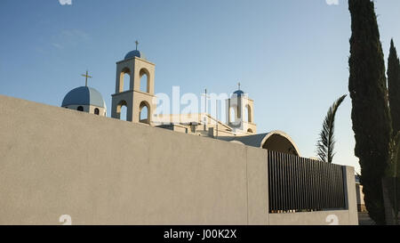 Adelaide, Australien. 8. April 2017. Kirchen in Adelaide sind mit Palmen für den Beginn der Karwoche und Ostern geschmückt. Am Palmsonntag erinnert an den Einzug Jesu in Jerusalem vor Karfreitag Credit: Amer Ghazzal/Alamy Live-Nachrichten Stockfoto