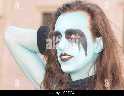 London, 8. April 2017, London Games Festival Parade, Cosplayer Stockfoto