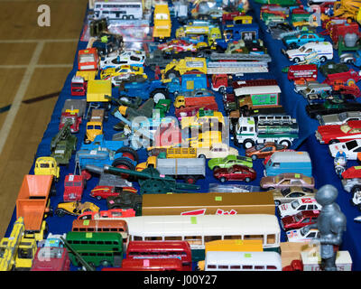 Brentwood, Essex, 8. April 2017.  Dicast Modelle bei einem großen Toy fair Credit: Ian Davidson/Alamy Live News Stockfoto