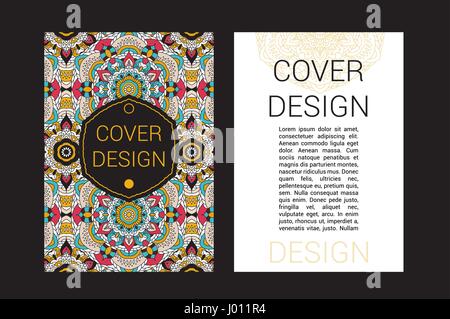 Ramadan Broschüre Seiten ornament Vektor-Illustration. dekorative Retro-Karte für Print oder Web-design Stock Vektor