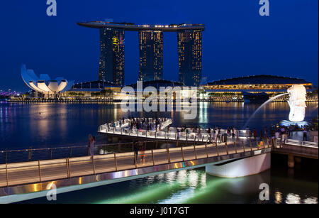 Marina Bay, Singapur Stockfoto