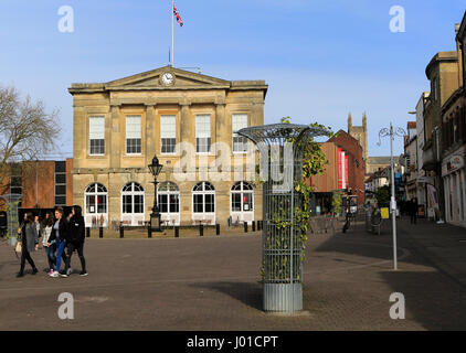 Georgianische Architektur der Guildhall bauen, Andover, Hampshire, England, UK erbaut 1825 Stockfoto
