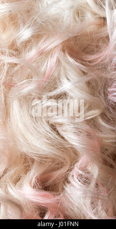 Schöne blonde Haare als Textur Hintergrund Komposition. Soft-Fokus. Stockfoto