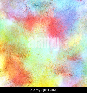 Abstrakte bunte Aquarell Hintergrund mit der Papierstruktur Stockfoto