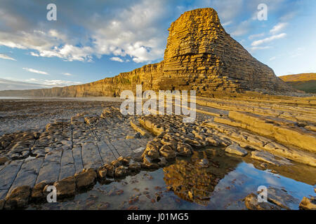 Nash Point Beach auf der Glamorgan Heritage Coast Stockfoto