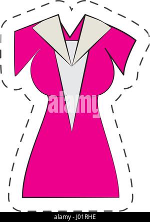 Beuty Kleid Cartoon comic Stock Vektor