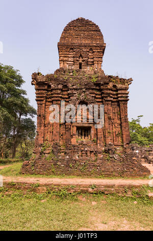 Mein Sohn-Heiligtum in Zentralvietnam, Tempelruine der Anlage meines Sohnes. Stockfoto